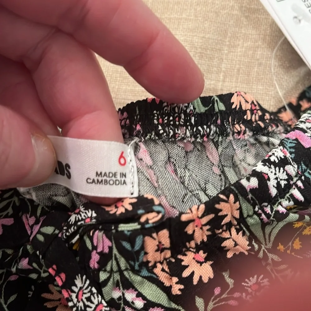 Epic Threads Little Girls Wildflower-Print Peasant Dress/NWT/6